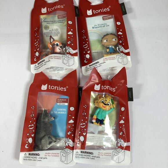 Tonies Audio Play Character Lot New Leo Dorothy Red Panda Peter Wolf - Picture 1 of 9